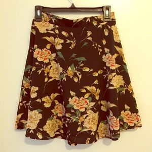 Floral skater skirt